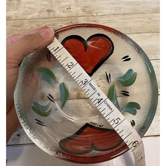 Kosta Boda Ulrics Hydman Vallien Heart Bowl 6 in x 4 in Anniversary Gift - Picture 9 of 10